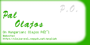 pal olajos business card